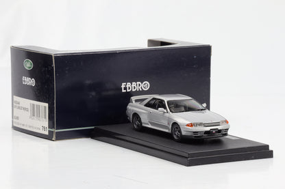 1:43 Ebbro Nissan Skyline GT-R R32 Coupe 1989 silber