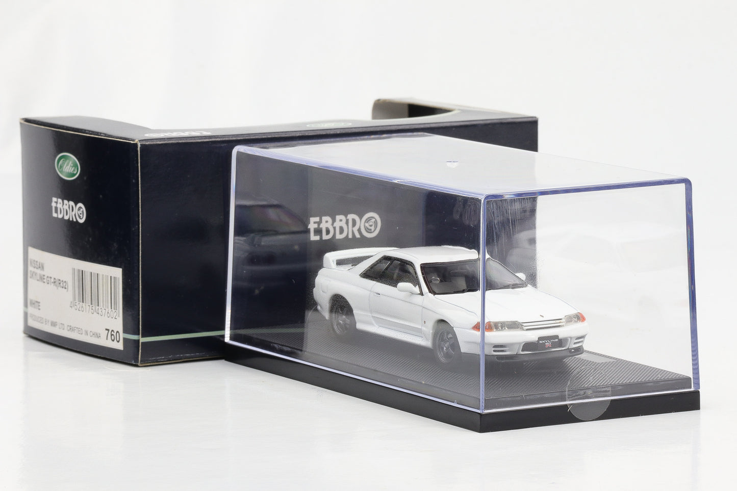 1:43 Ebbro Nissan Skyline GT-R R32 Coupe 1989 weiß