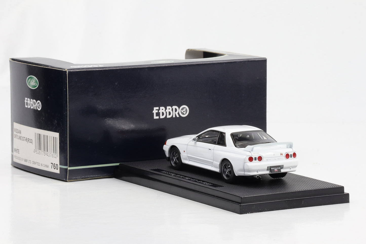 1:43 Ebbro Nissan Skyline GT-R R32 Coupe 1989 weiß