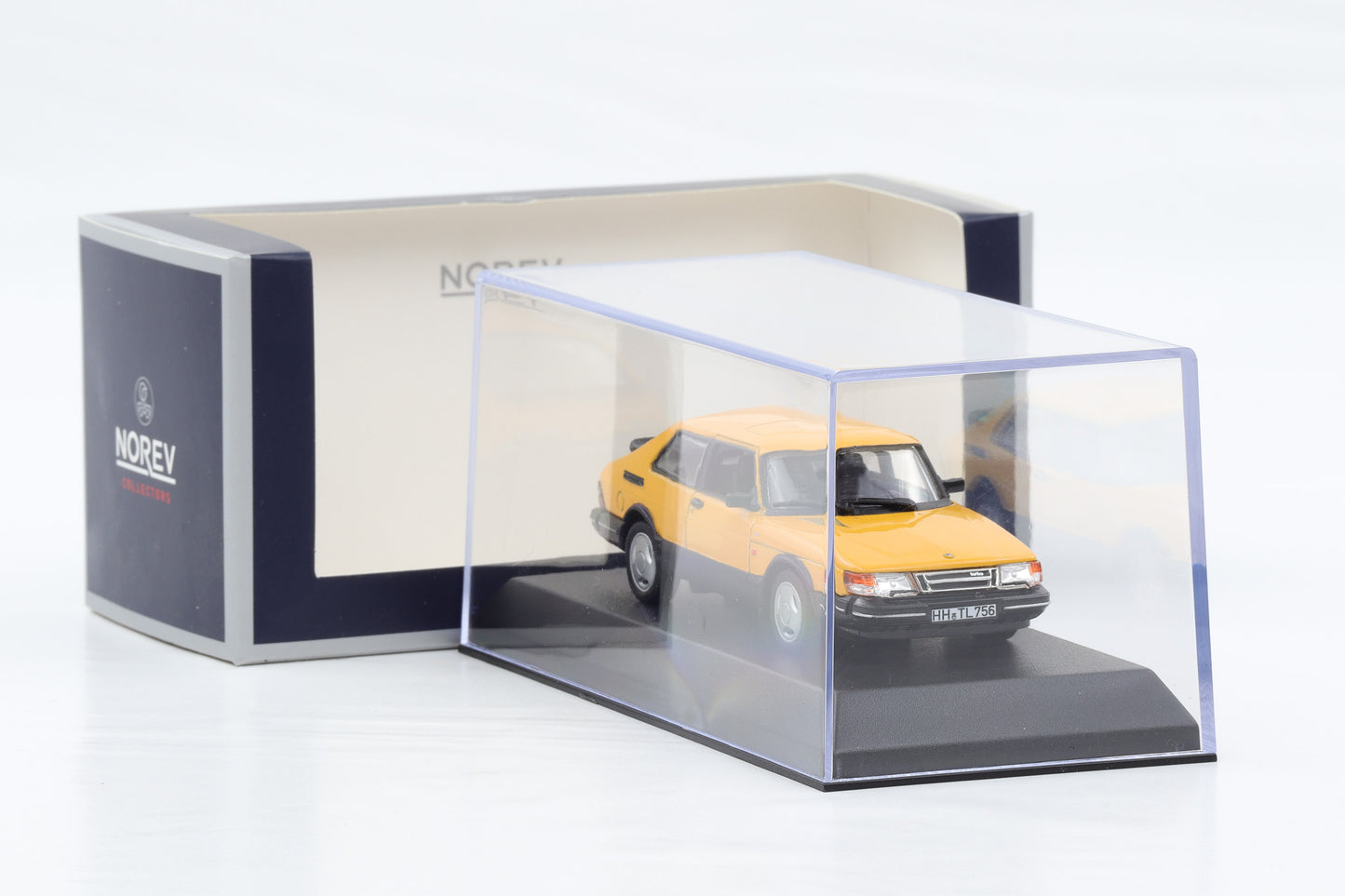 1:43 Norev Saab 900 Turbo 16 gelb 1991 810034