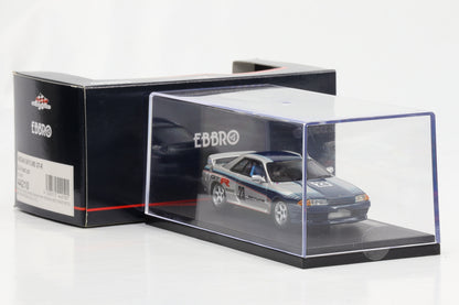 1:43 Ebbro Nissan Skyline GT-R Gr. A Test Car #23 blau-silber