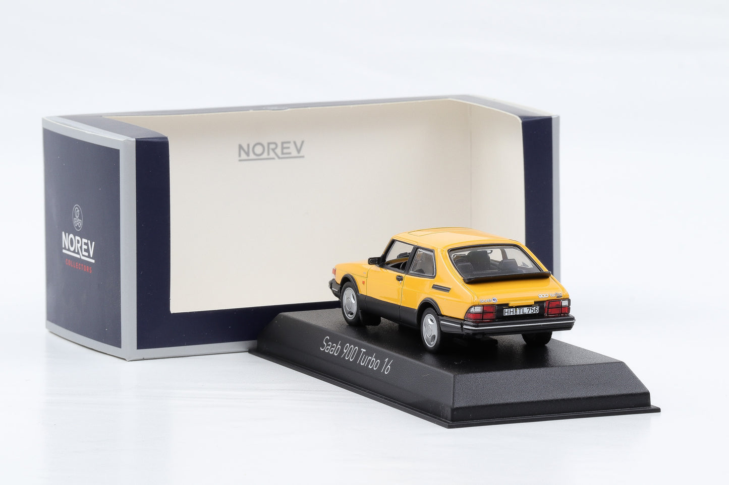 1:43 Norev Saab 900 Turbo 16 gelb 1991 810034