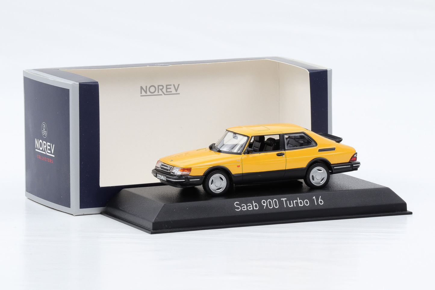 1:43 Norev Saab 900 Turbo 16 gelb 1991 810034