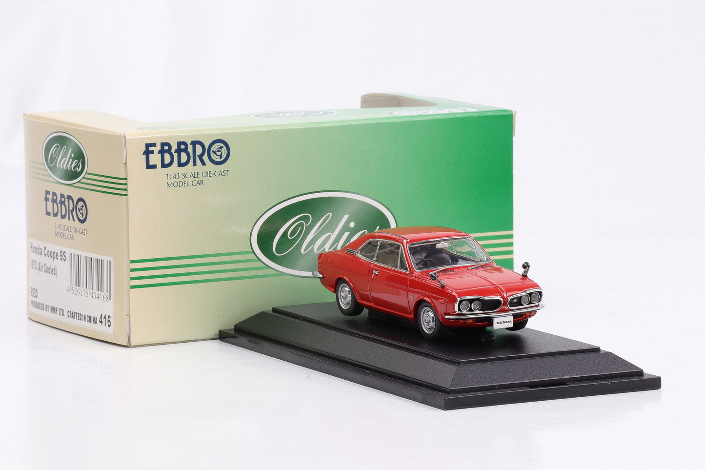 1:43 Ebbro Honda Coupe 9S 1970 Air cooled rot