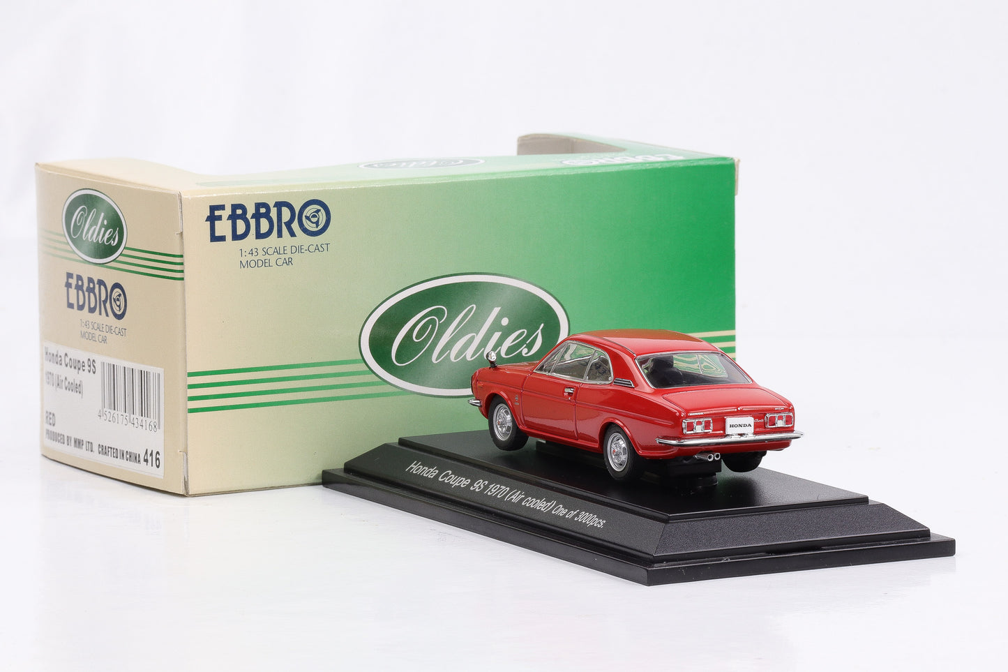 1:43 Ebbro Honda Coupe 9S 1970 Air cooled rot