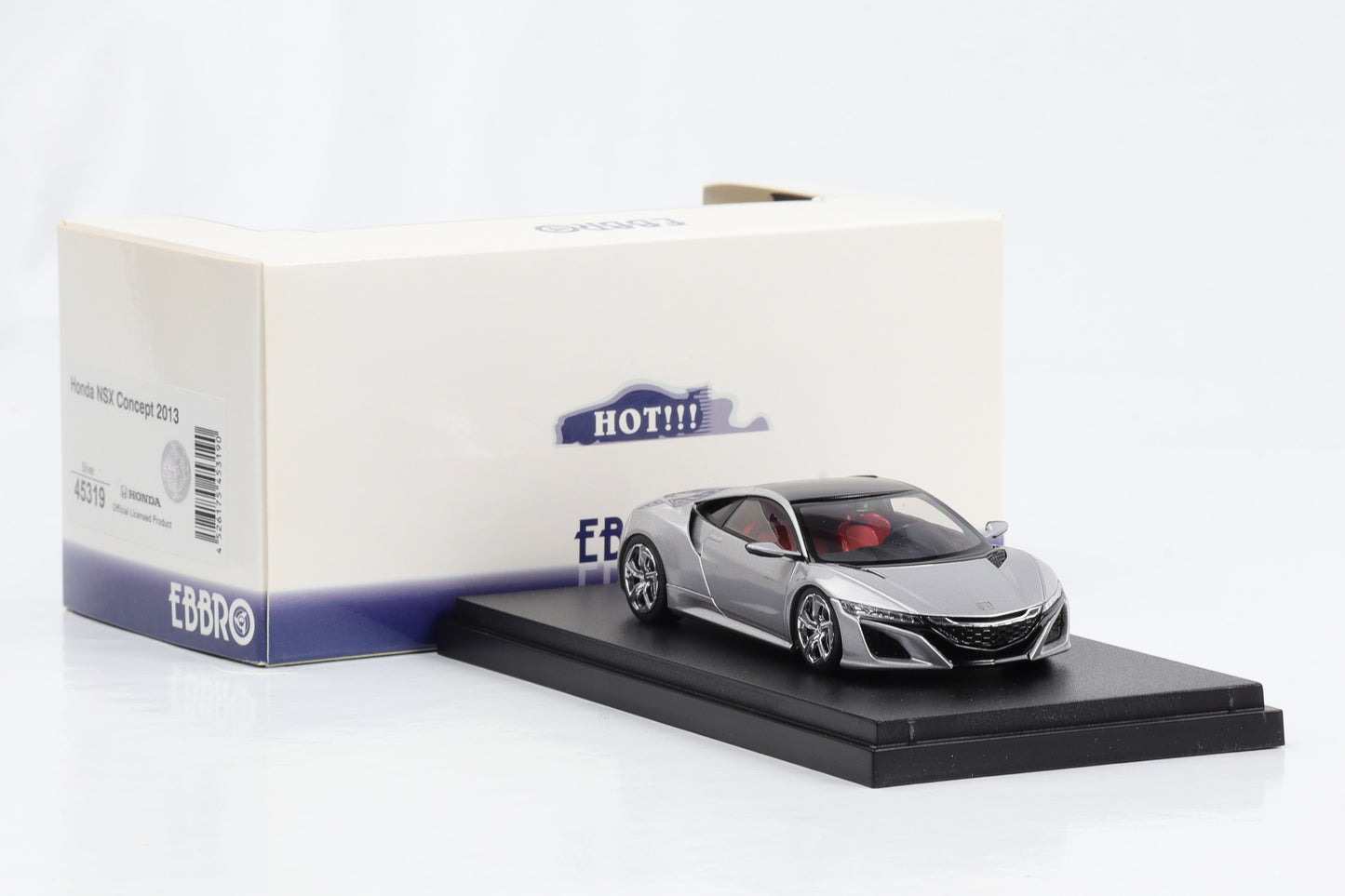 1:43 Ebbro Honda NSX Concept 2013 metallic-silberlila