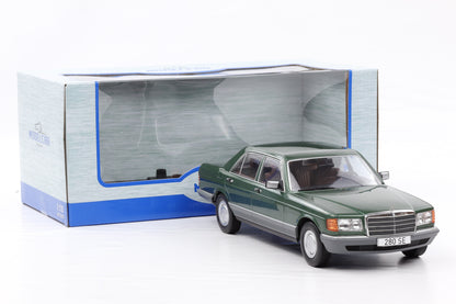 1:18 MCG Mercedes Benz 280 SE S-Klasse W126 1979 dunkelgrün metallic