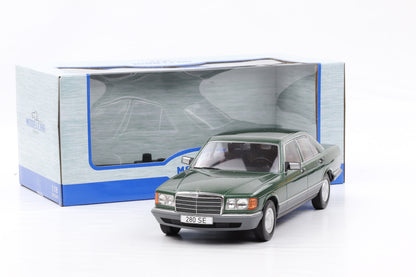 1:18 MCG Mercedes Benz 280 SE S-Klasse W126 1979 dunkelgrün metallic