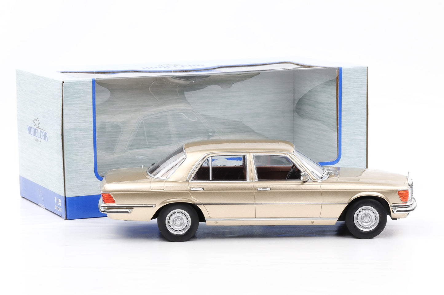 1:18 MCG Mercedes Benz 280 SE S-Klasse W116 1972 beige metallic