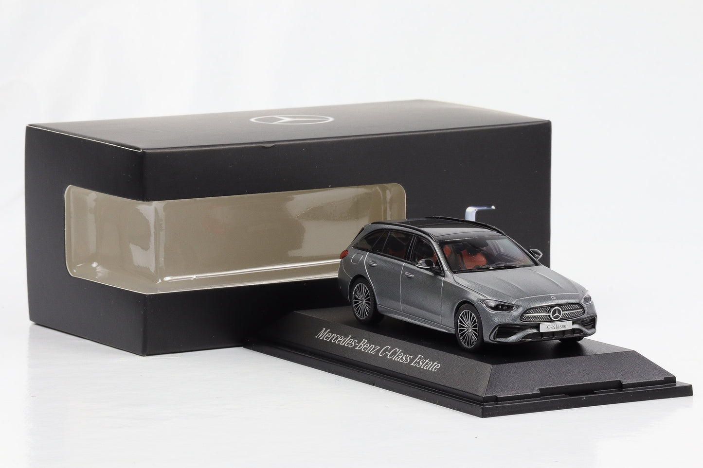 1:43 Mercedes-Benz C-Klasse S206 T-Modell selenitgrau Herpa 2022 Dealer