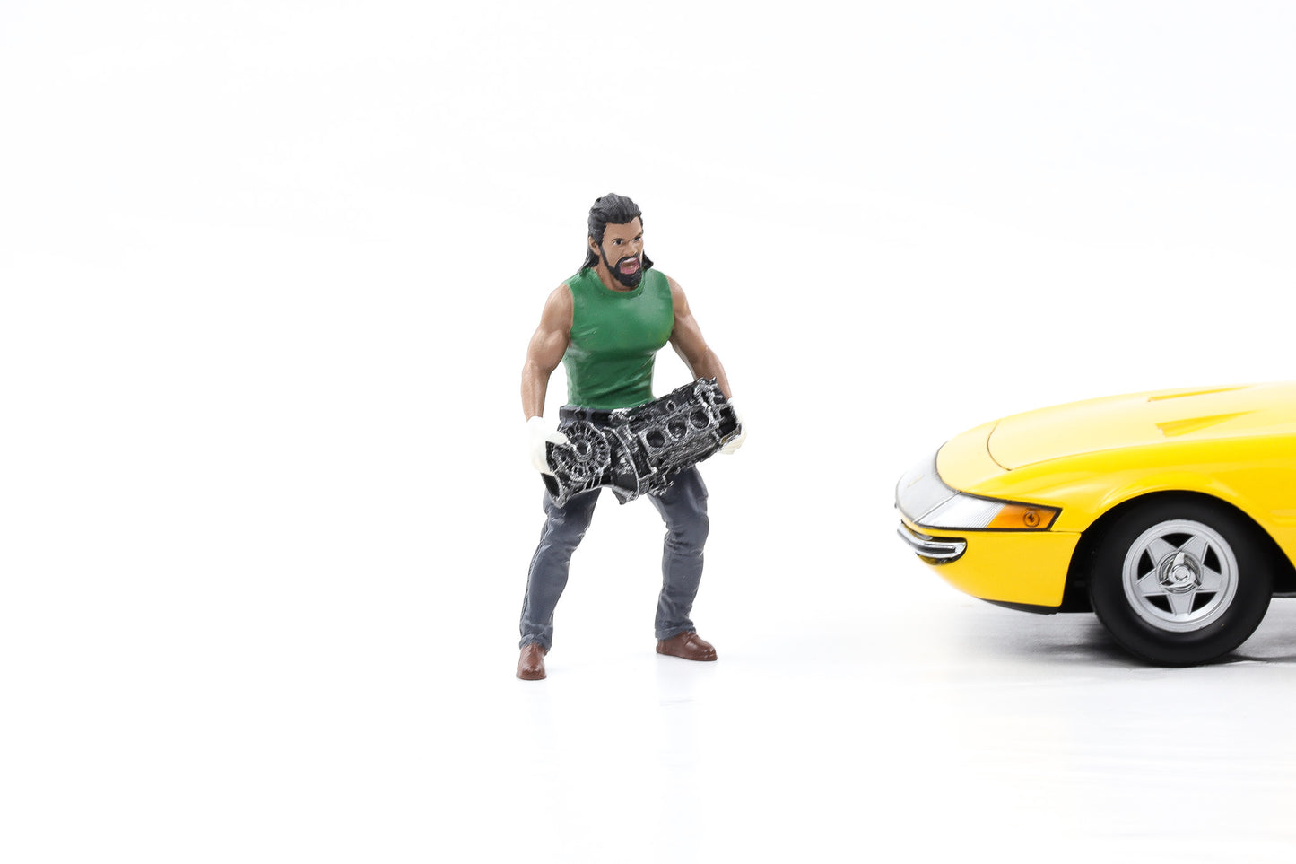 1:18 Figur Muscle Mechanics Mann mit Motor American Diorama 19205#5