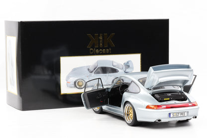 1:12 KK Scale Porsche 911 993 GT2 1996 silber mit BBS Felgen / Diecast