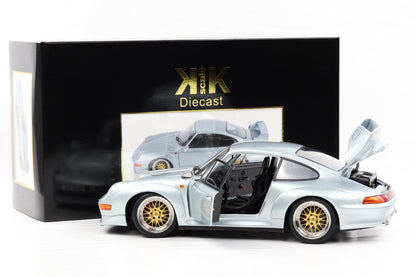 1:12 KK Scale Porsche 911 993 GT2 1996 silber mit BBS Felgen / Diecast