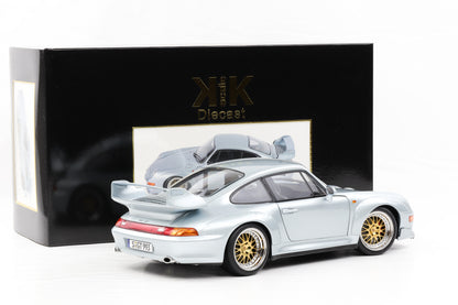 1:12 KK Scale Porsche 911 993 GT2 1996 silber mit BBS Felgen / Diecast