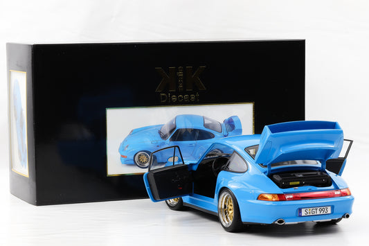 1:12 KK Scale Porsche 911 993 GT2 1996 blau mit BBS Felgen / Diecast