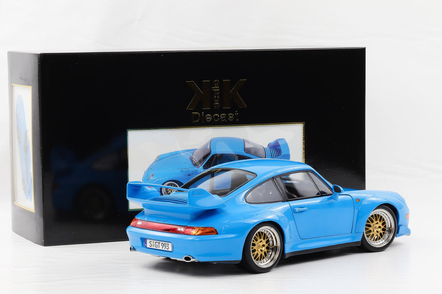1:12 KK Scale Porsche 911 993 GT2 1996 blau mit BBS Felgen / Diecast