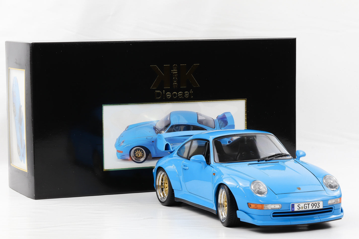 1:12 KK Scale Porsche 911 993 GT2 1996 blau mit BBS Felgen / Diecast