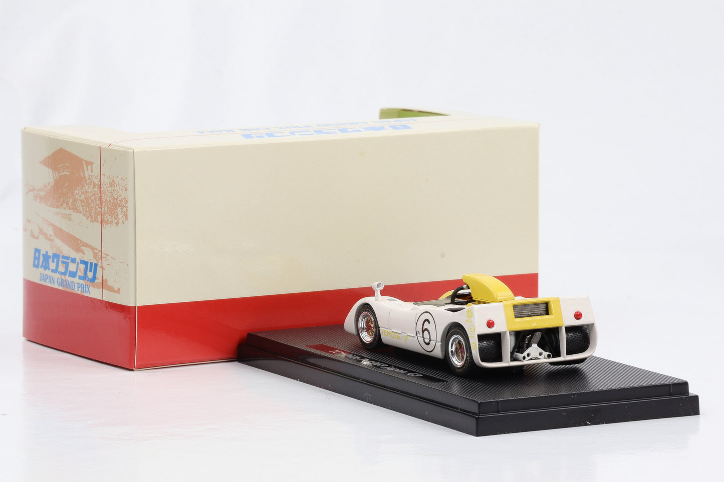 1:43 Ebbro Japan GP Series Toyota-7 1969 Japan GP #6 weiß-gelb diecast