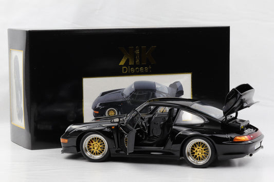 1:12 KK Scale Porsche 911 993 GT2 1996 schwarz BBS Felgen / opening parts