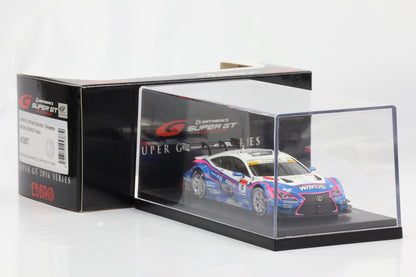 1:43 Ebbro Lexus Wako's 4CR RC F Super GT GT500 2016 Rd. 1 Okayama Oshima Caldarelli diecast