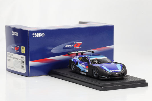 1:43 Ebbro Honda Raybrig HSV-010 Super GT500 2011 Winter test #02 blau-schwarz diecast