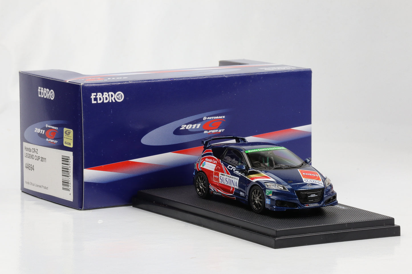 1:43 Ebbro Honda CR-Z Legend CUP 2011 blau diecast