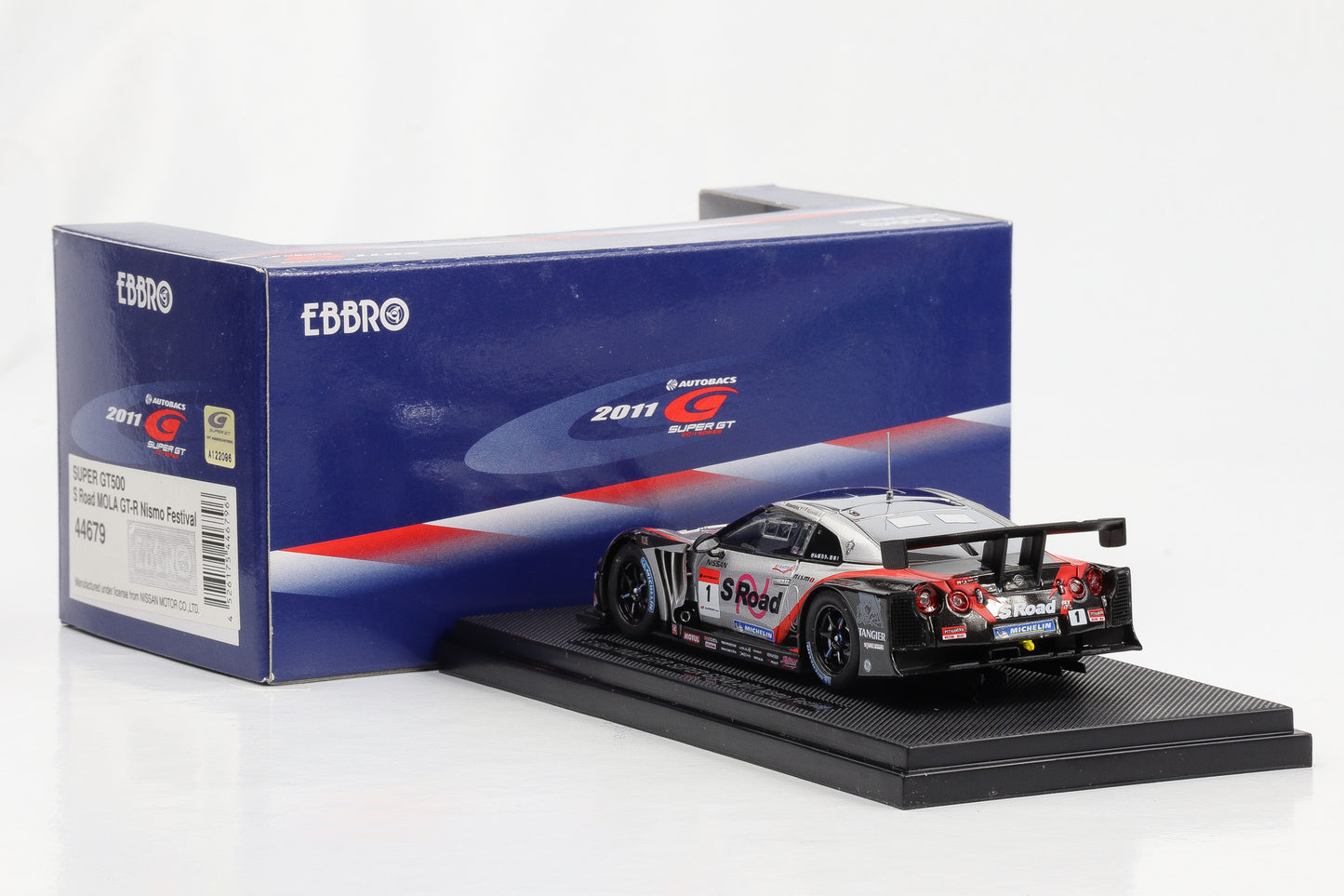 1:43 Ebbro Nissan S Road Mola GT-R Super GT500 2011 Nismo Festival #1 diecast