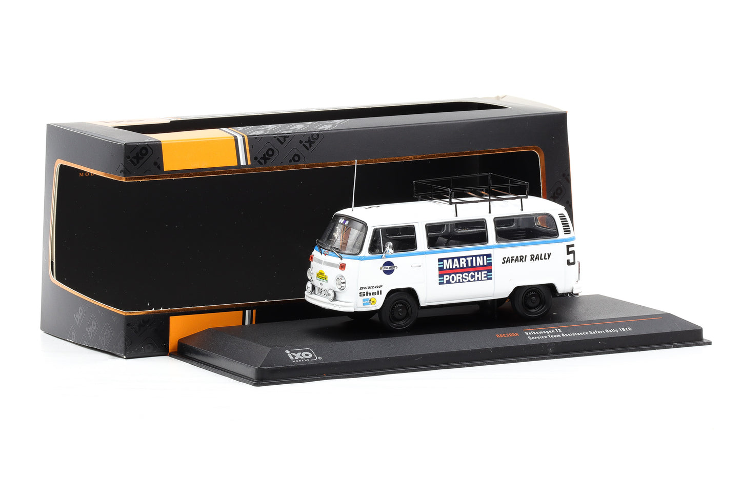 1:43 IXO VW Volkswagen T2 Martini Service Team Assistance Safari Rally