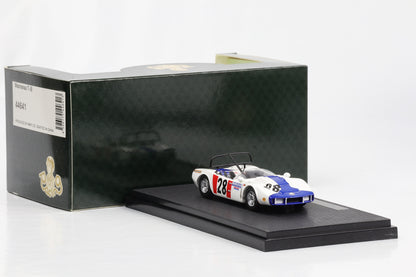 1:43 Ebbro Racing Macransa T-III #28 weiß-blau