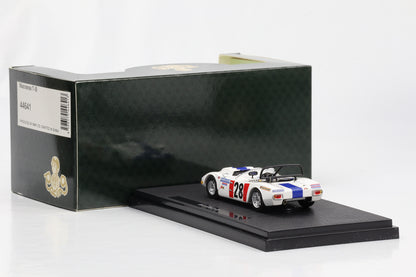 1:43 Ebbro Racing Macransa T-III #28 weiß-blau