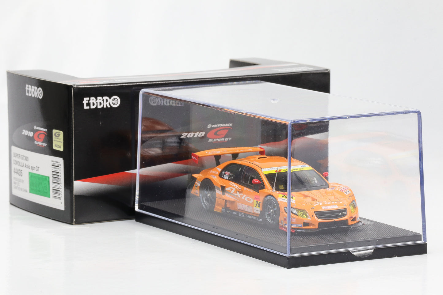 1:43 Ebbro Corolla Axio apr GT Super GT300 2010 T. Iguchi Y. Kunimoto diecast