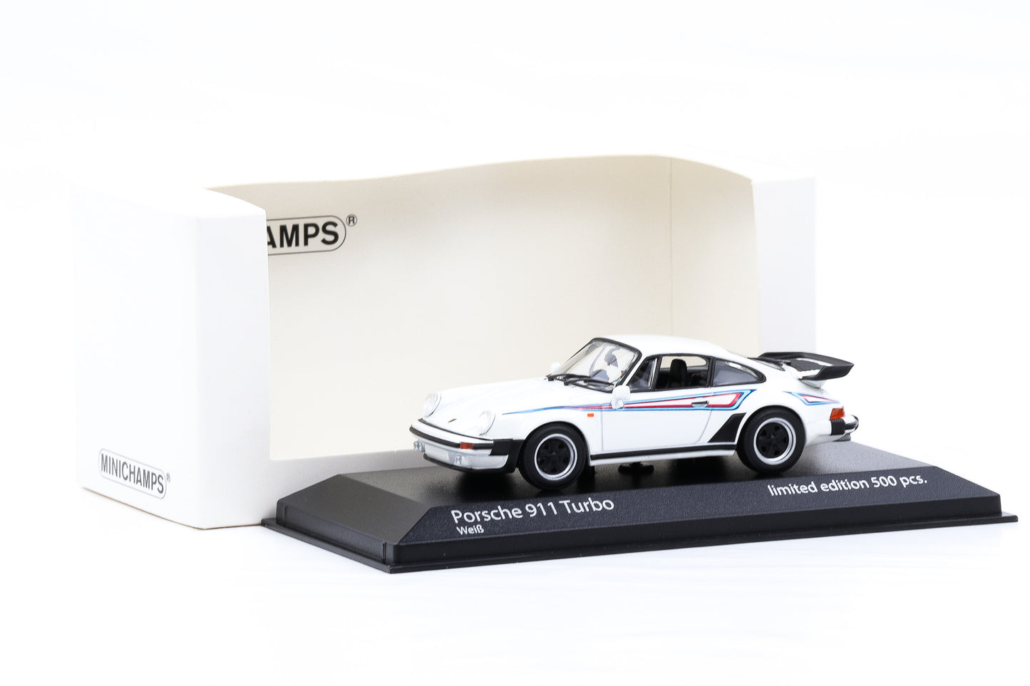 1:43 Minichamps Porsche 911 Turbo 930 weiss Martini Design 1976 limited