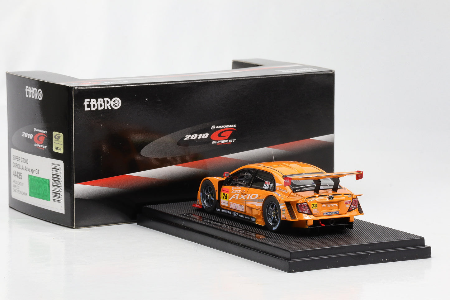 1:43 Ebbro Corolla Axio apr GT Super GT300 2010 T. Iguchi Y. Kunimoto diecast