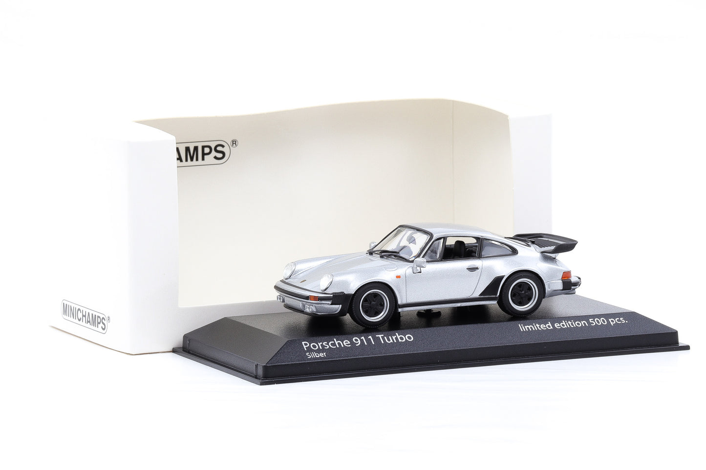 1:43 Minichamps Porsche 911 930 Turbo 1977 silber limited