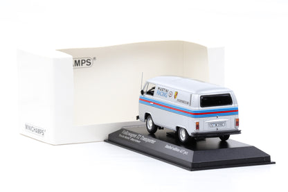 1:43 Minichamps Volkswagen VW T2 Silber Porsche Martini Racing 1972