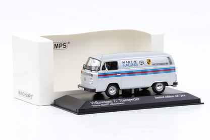 1:43 Minichamps Volkswagen VW T2 Silber Porsche Martini Racing 1972