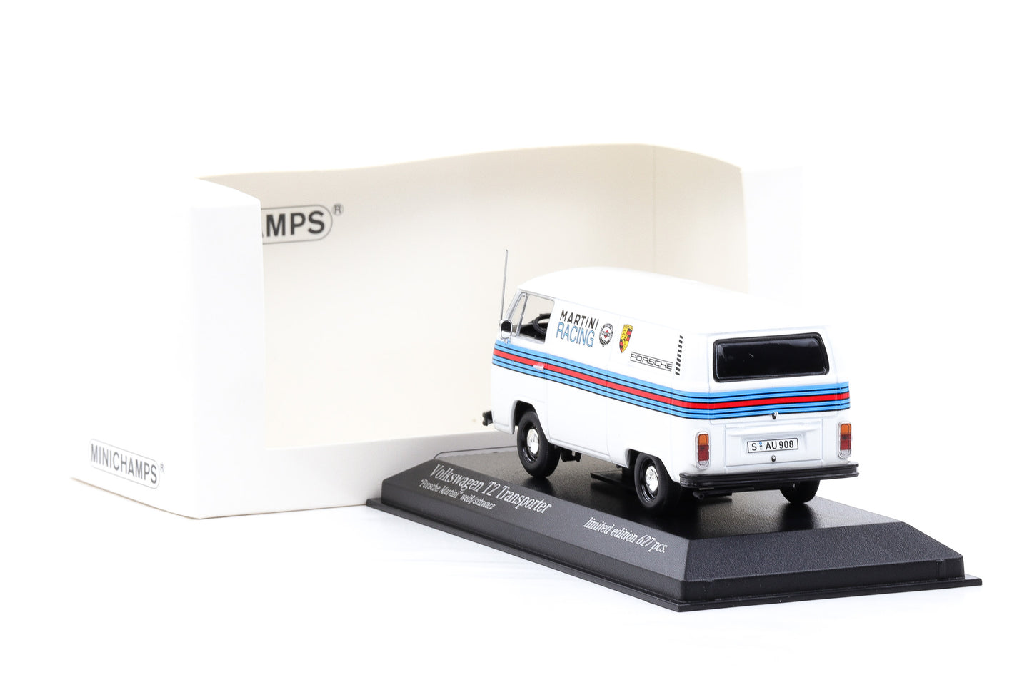 1:43 Minichamps Volkswagen VW T2 weiss Porsche Martini Racing 1972