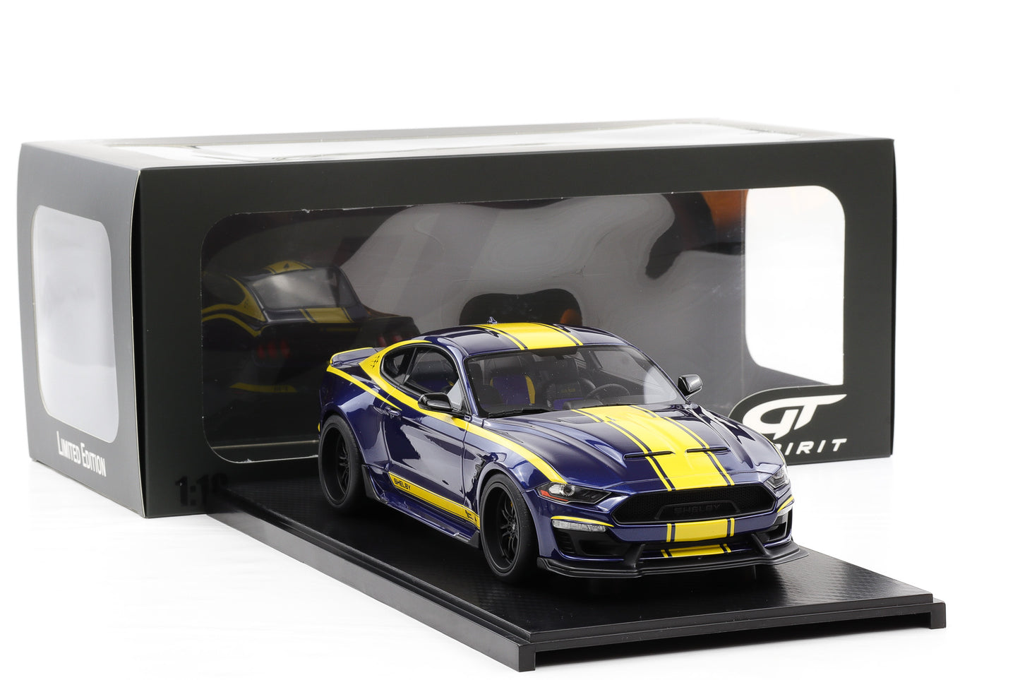 1:18 GT Spirit Shelby Mustang Super Snake 2021 Blue Hornet GT871