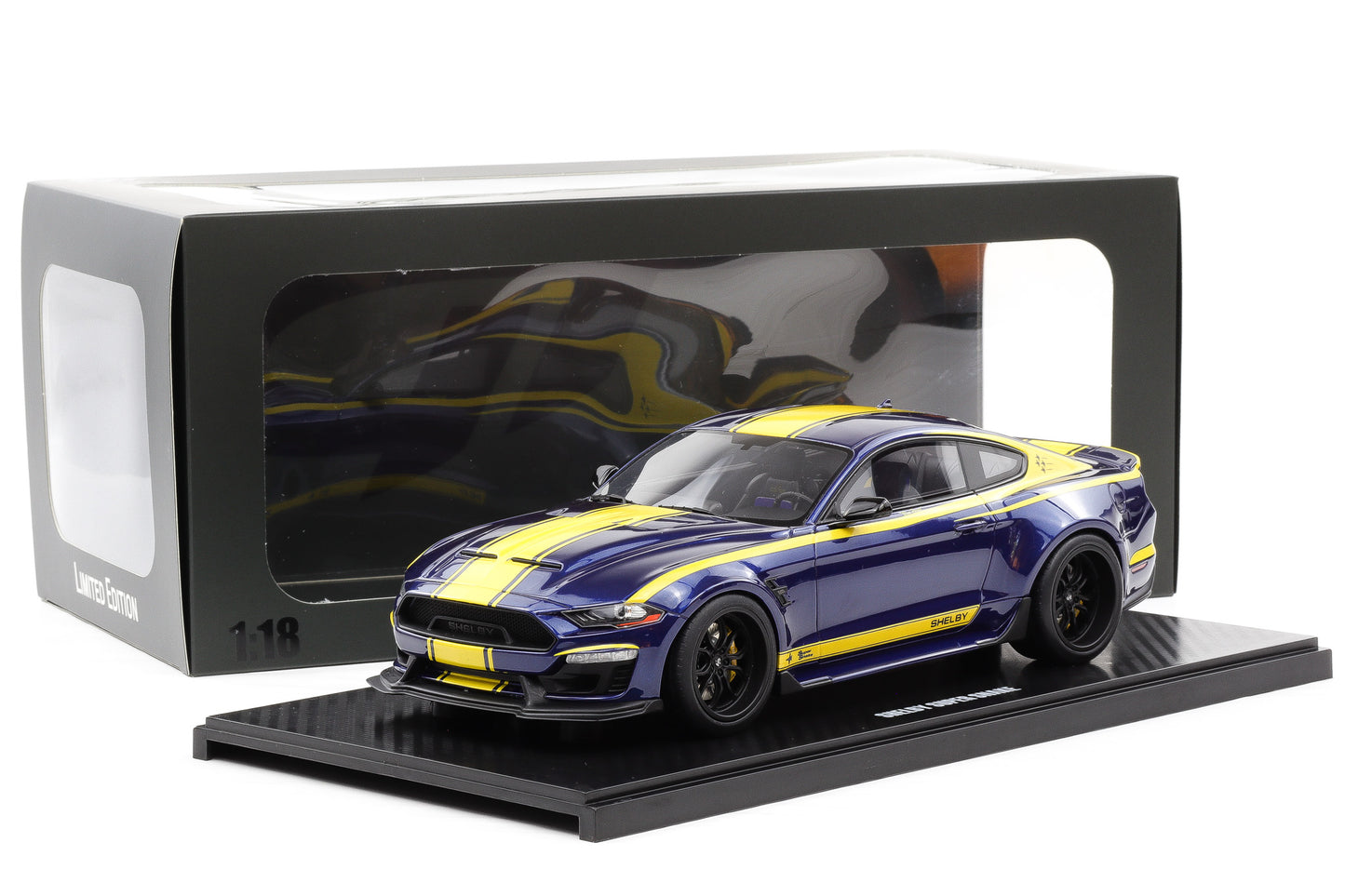 1:18 GT Spirit Shelby Mustang Super Snake 2021 Blue Hornet GT871