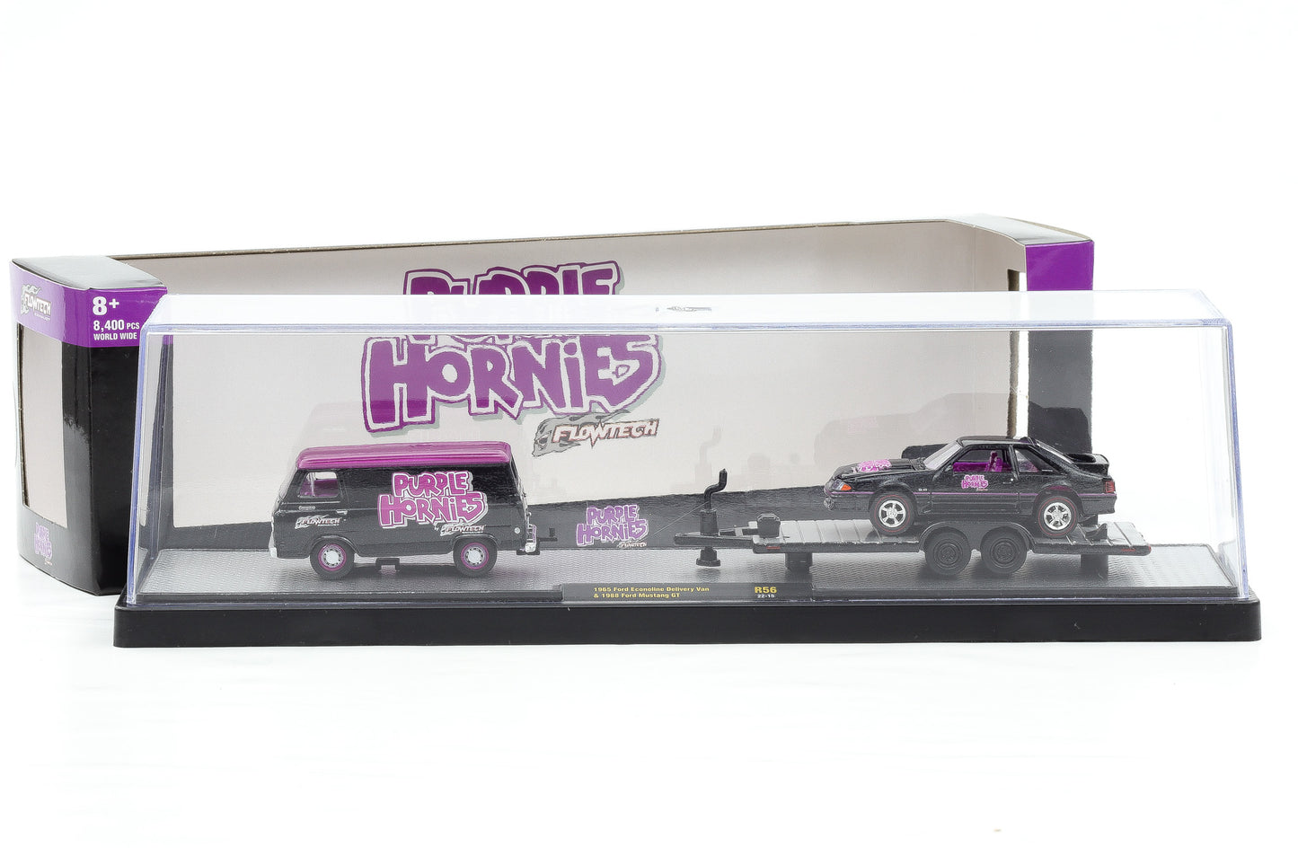 1:64 M2 Ford Econoline Delivery Van 1965 - Ford Mustang GT 1988