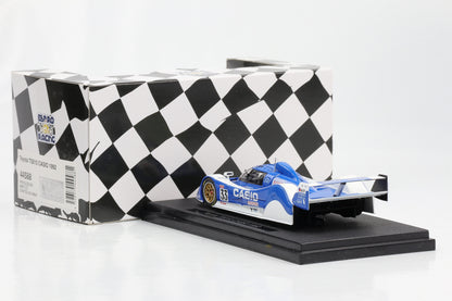 1:43 Ebbro Toyota TS010 Casio 1992 weiß-blau M. Sekiya, P.H. Raphanel, K. Achseson