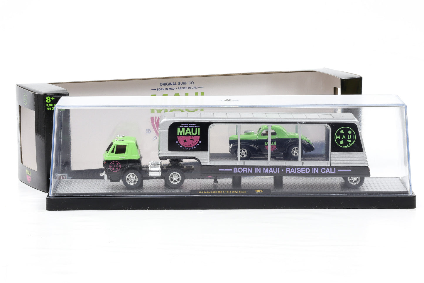 1:64 M2 1970 Dodge L600 COE & 1941 Willys Coupe MAUI