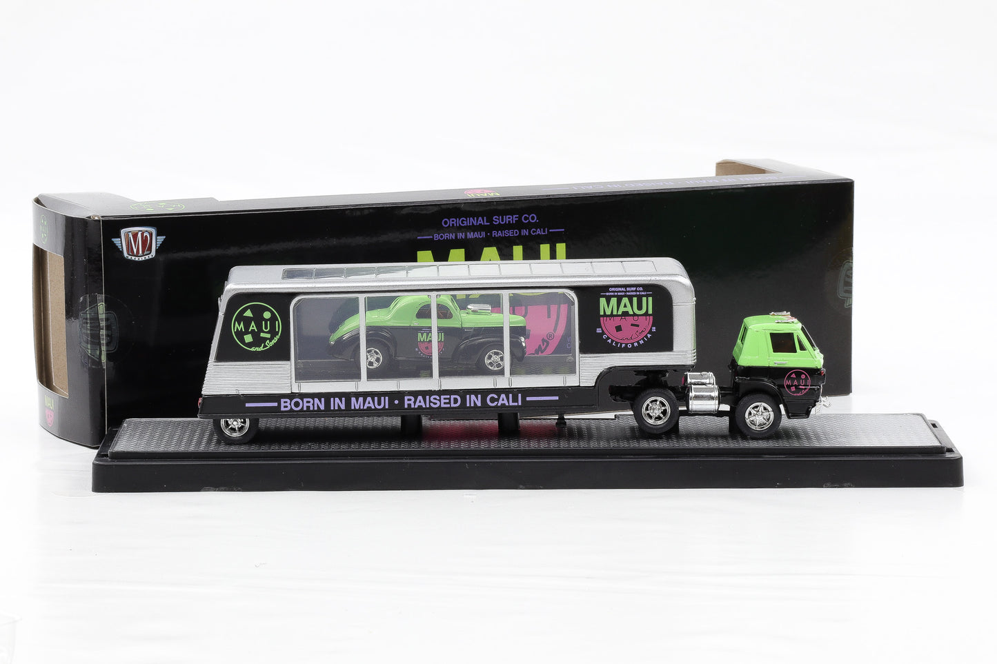 1:64 M2 1970 Dodge L600 COE & 1941 Willys Coupe MAUI