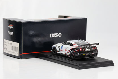 1:43 Ebbro Nissan GT-R GT1 2009 Silverstone weiß #35 M. Krumm D. Turner diecast