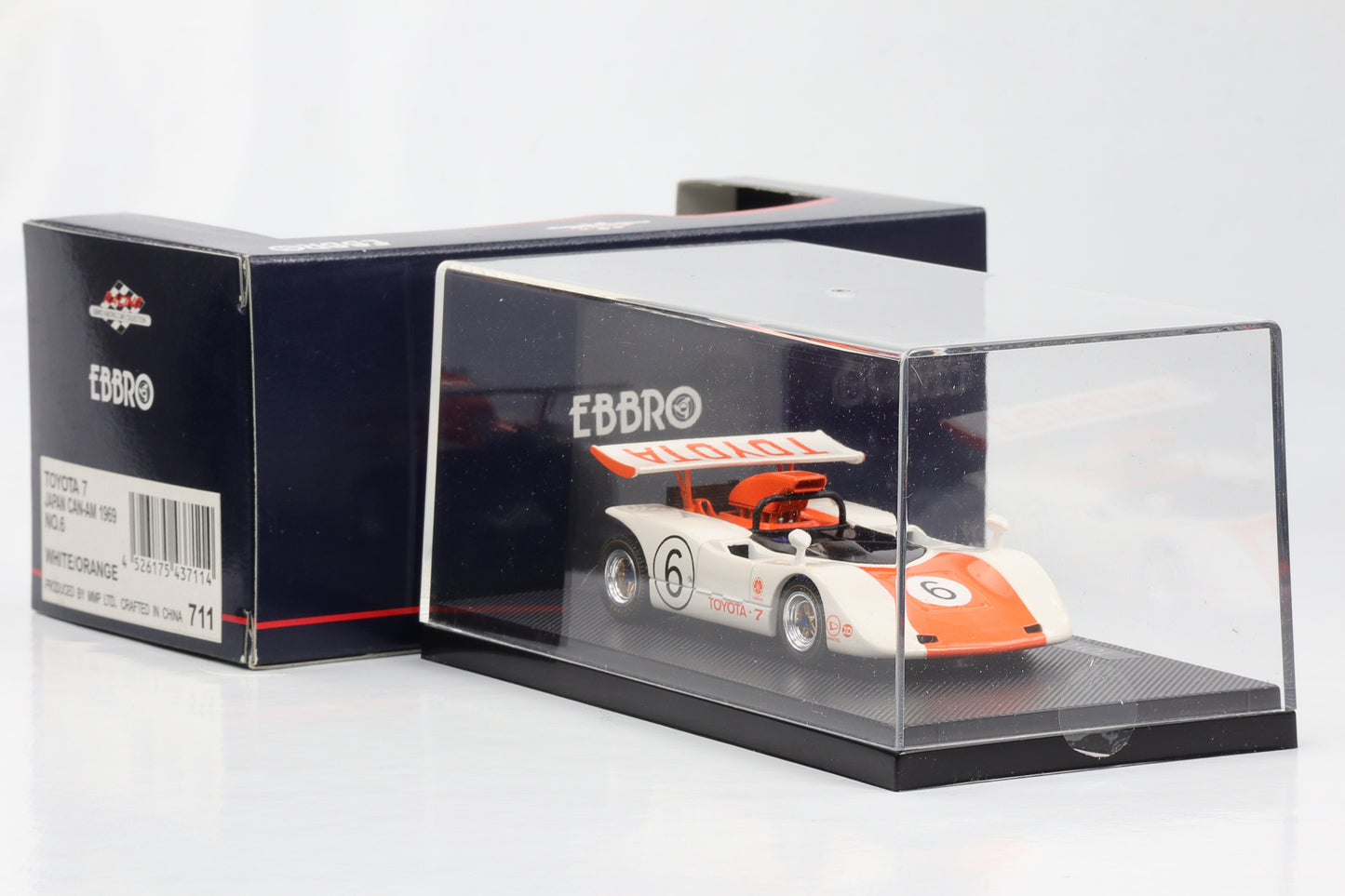 1:43 Ebbro Toyota 7 Japan Can Am 1969 #6 weiß-orange diecast