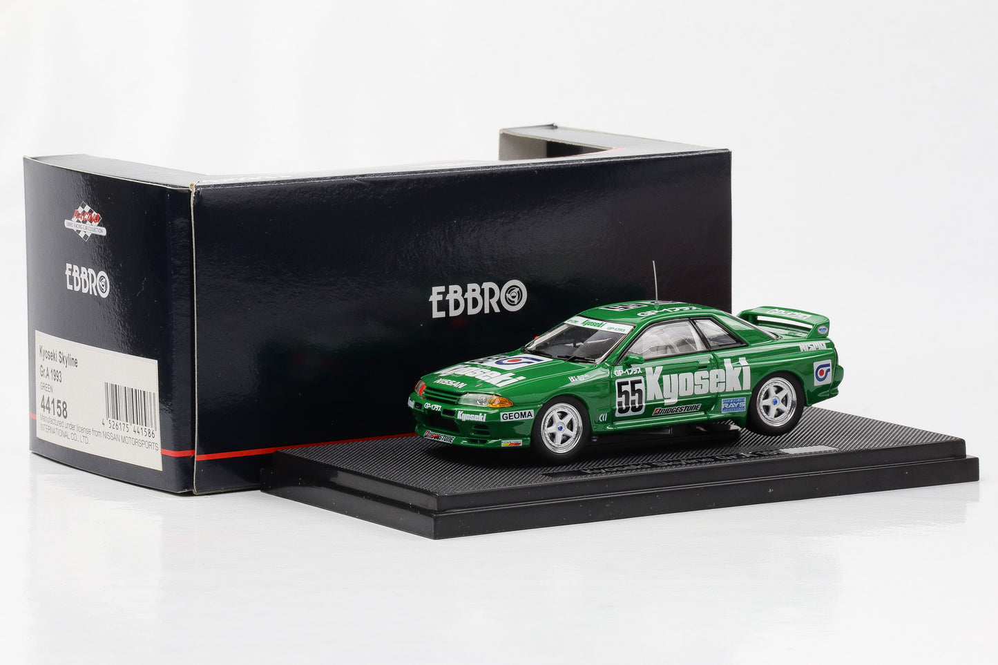 1:43 Ebbro Nissan Kyoseki Skyline Gr. A 1993 #55 T. Suzuki, A. Ida