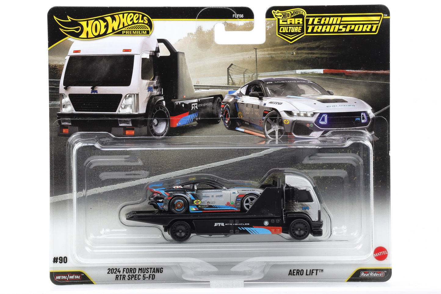 1:64 Hot Wheels Premium 2026 Team Transport JHX92 Ford Mustang RTR  Aero Lift