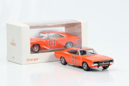 1:43 Dodge Charger 1969 General Lee Movie car orange 1:43 Norev Jet Car