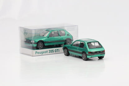 1:43 Peugeot 205 GTI 1992 grün metallic Norev Jet Car 471717 diecast