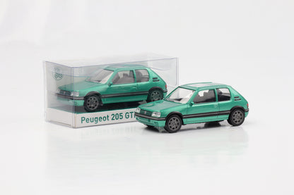 1:43 Peugeot 205 GTI 1992 grün metallic Norev Jet Car 471717 diecast